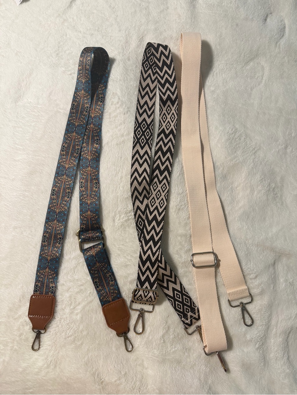 ✨ 2/$25 or 3/$30 SALE - 
Set of 3 Adjustable Guitar Bag Straps - never used !